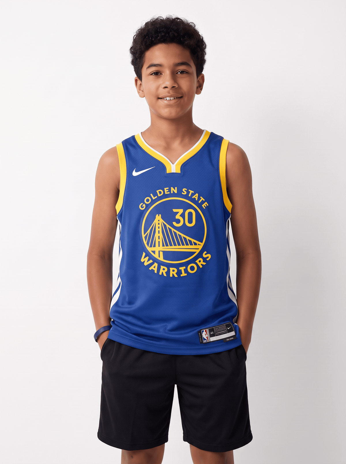 Nike Jerseys Youths Steph Curry Golden State Warriors Nike NBA Icon Jersey - Blue