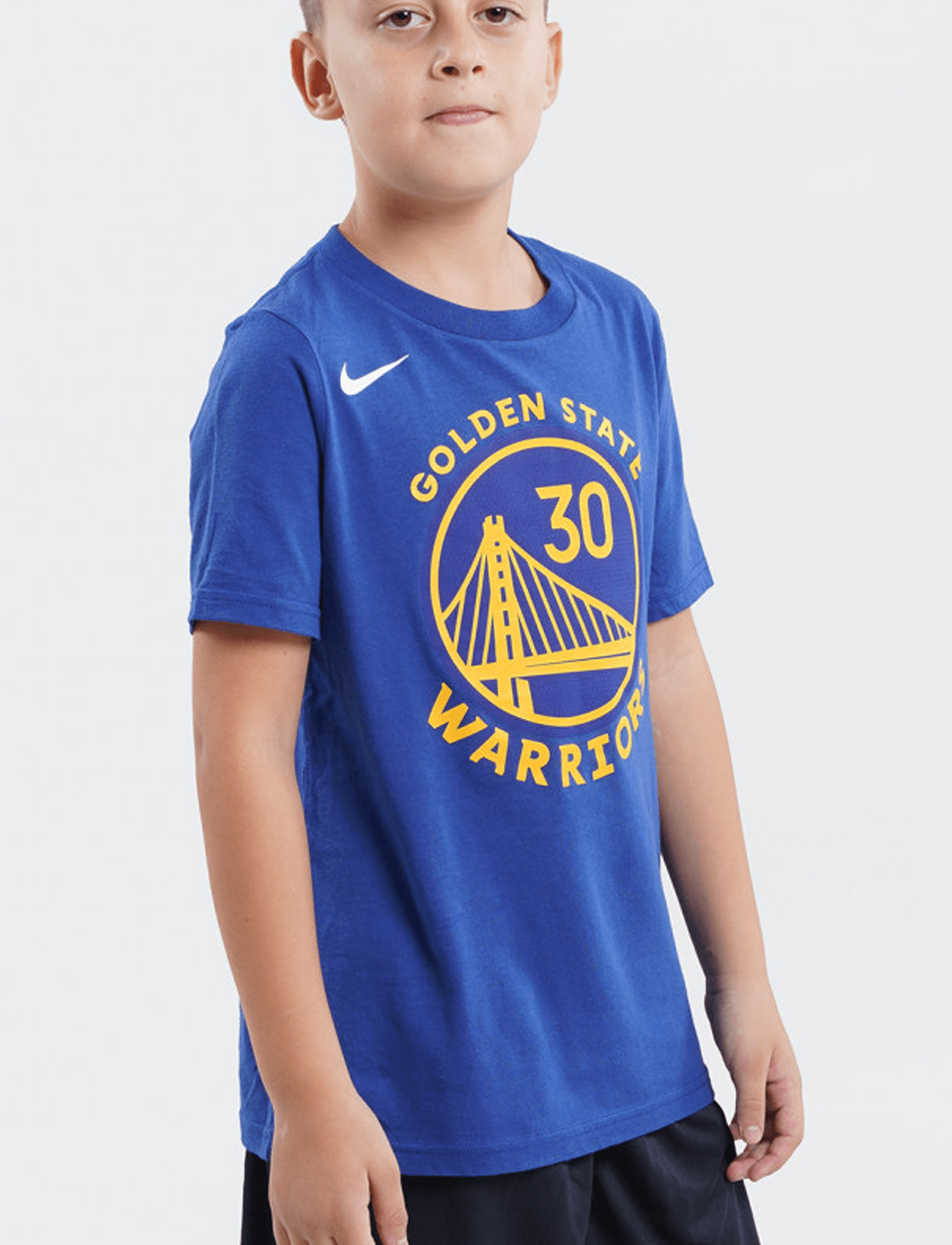 Nike T-Shirts Youths Steph Curry Golden State Warriors Nike NBA Icon T-Shirt - Blue