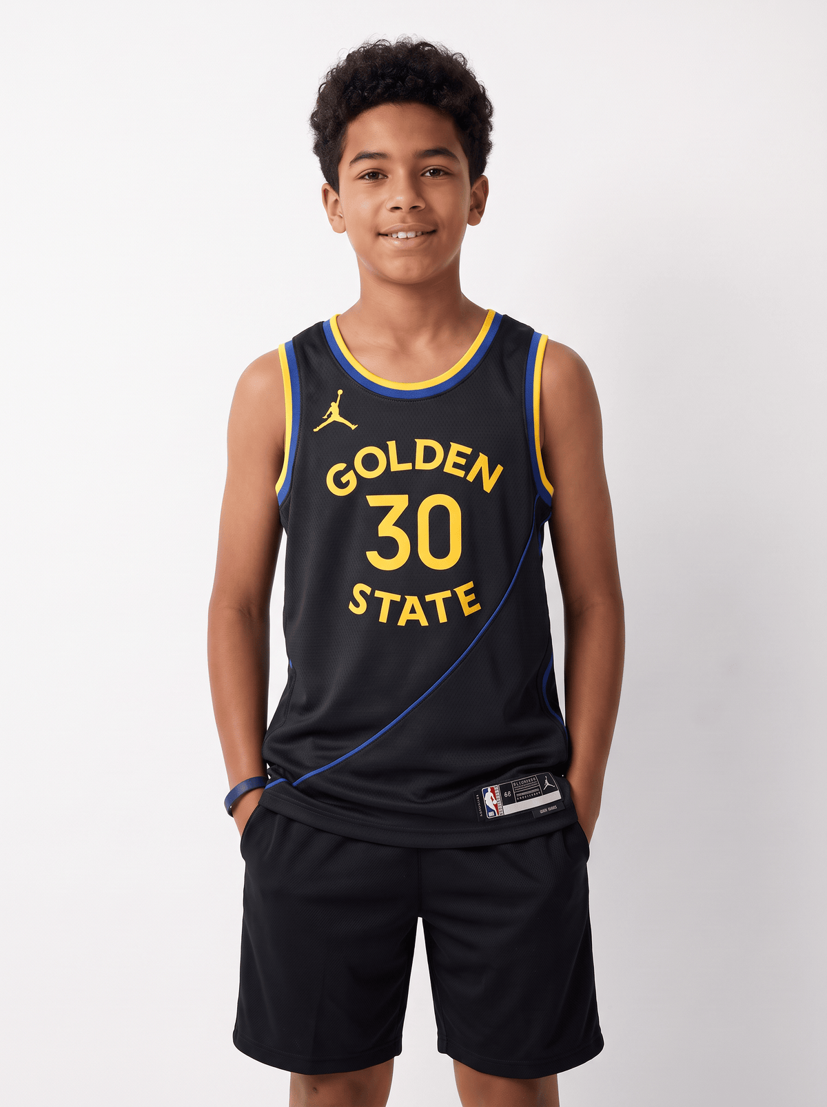Nike Jerseys Youths Steph Curry Golden State Warriors Nike NBA Statement Jersey - Black