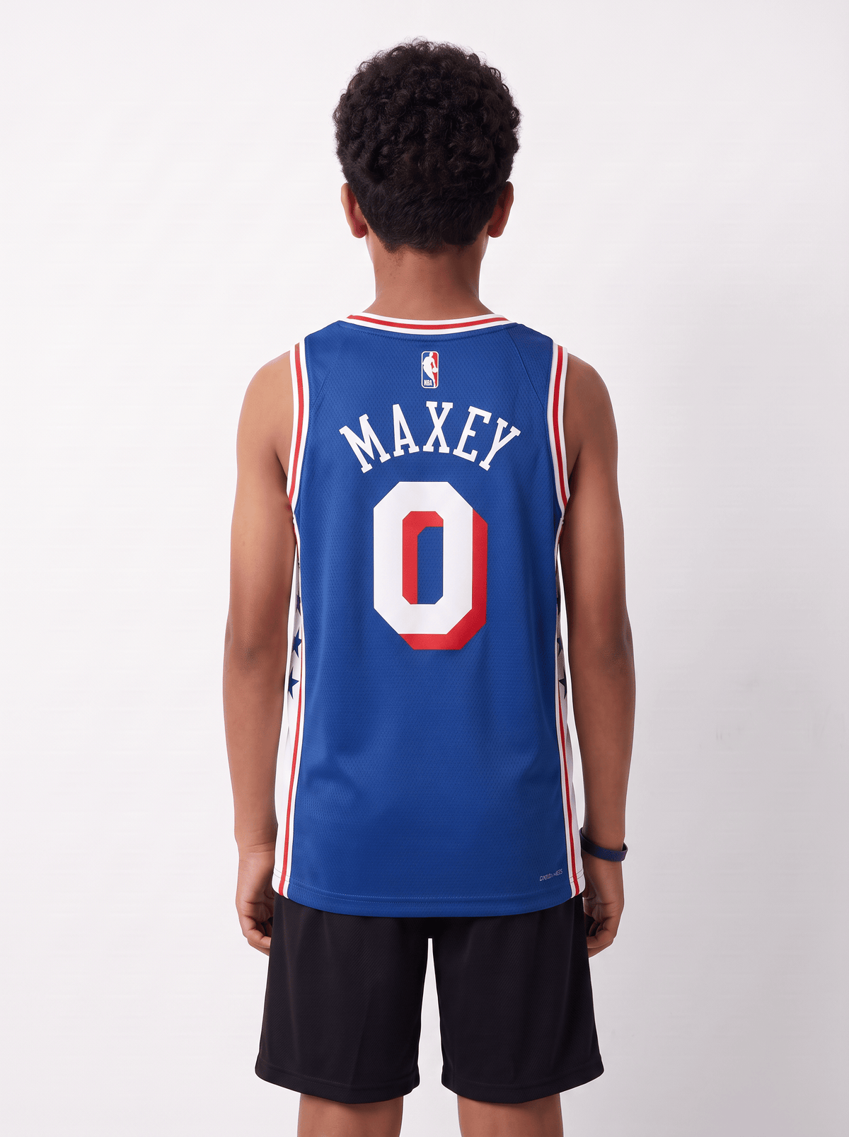 Nike Jerseys Youths Tyrese Maxey Philadelphia 76ers Nike NBA Icon Jersey - Blue