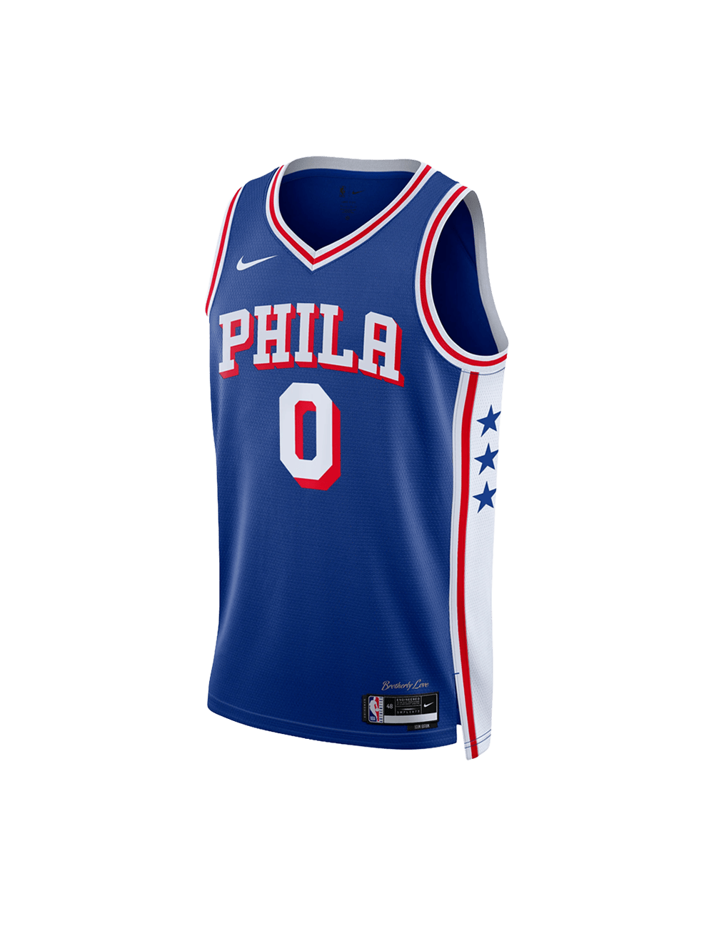 Nike Jerseys Youths Tyrese Maxey Philadelphia 76ers Nike NBA Icon Jersey - Blue