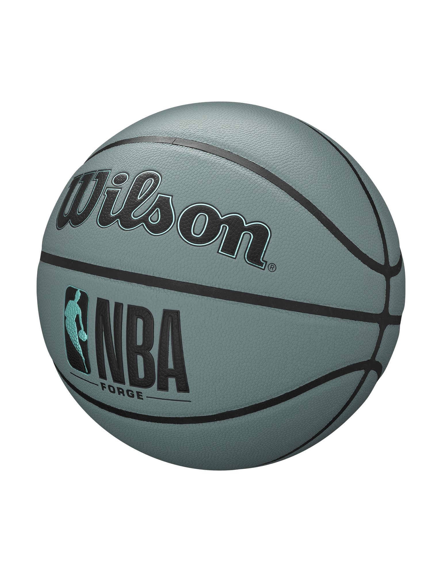 Wilson Sporting Goods Balls Youths Wilson NBA Forge Size 5 All Surface Basketball Ball - Blue Grey