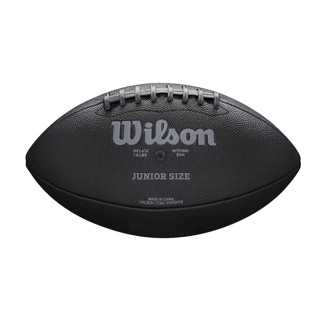 Wilson Sporting Goods Balls Youths Wilson NFL Jet Black Junior Composite Football Ball - Black