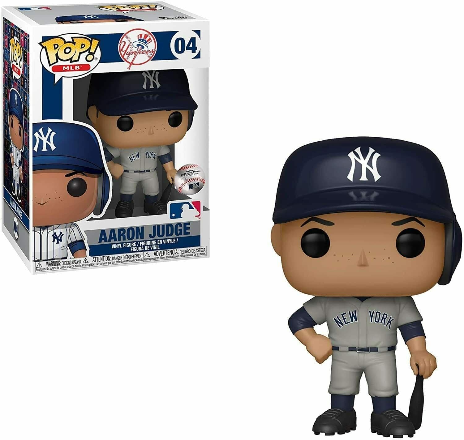 Funko Figures Aaron Judge New York Yankees MLB Funko 04 Pop Figure - Grey