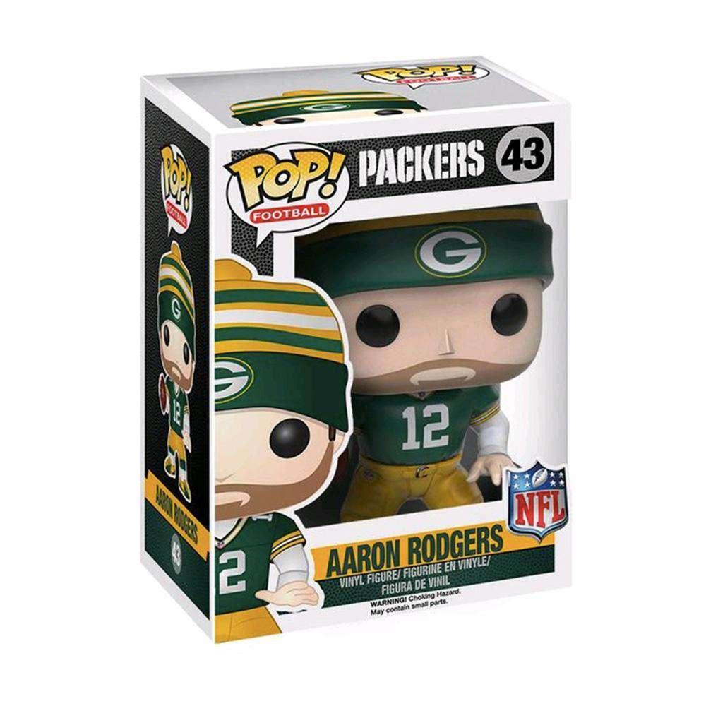 Funko Figures Aaron Rodgers Green Bay Packers NFL Funko Pop Vinyl 3.75" Figure - Green