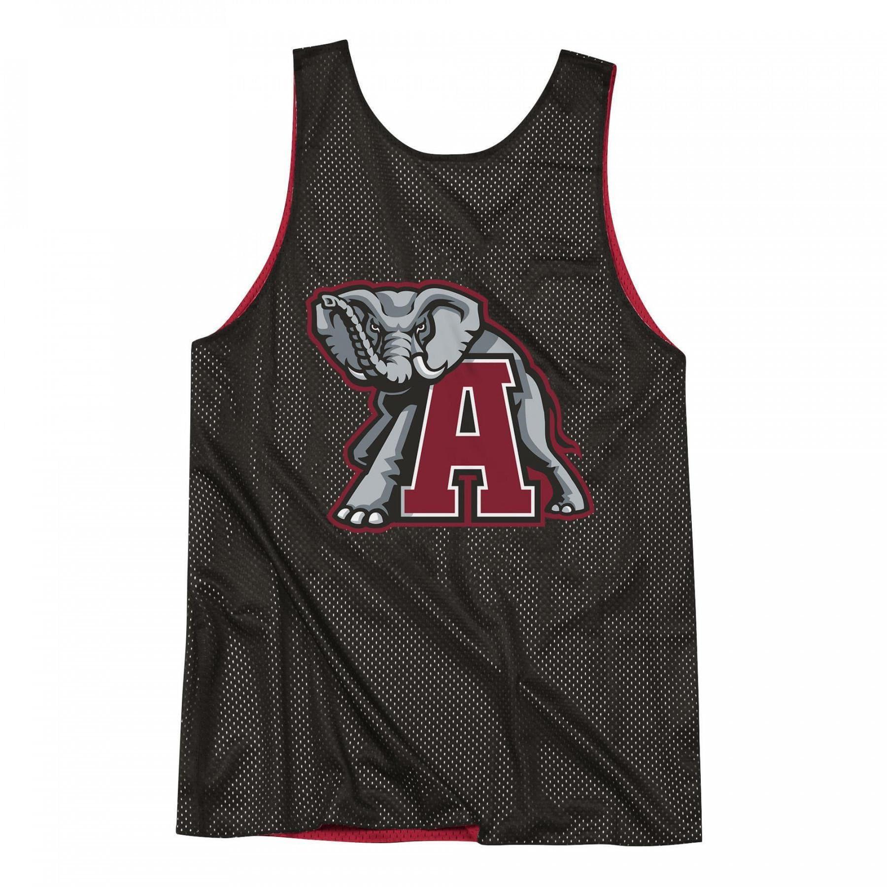 Mitchell And Ness T-Shirts Alabama Crimson Tide Mitchell & Ness NCAA Reversible Mesh Tank - Black/Red