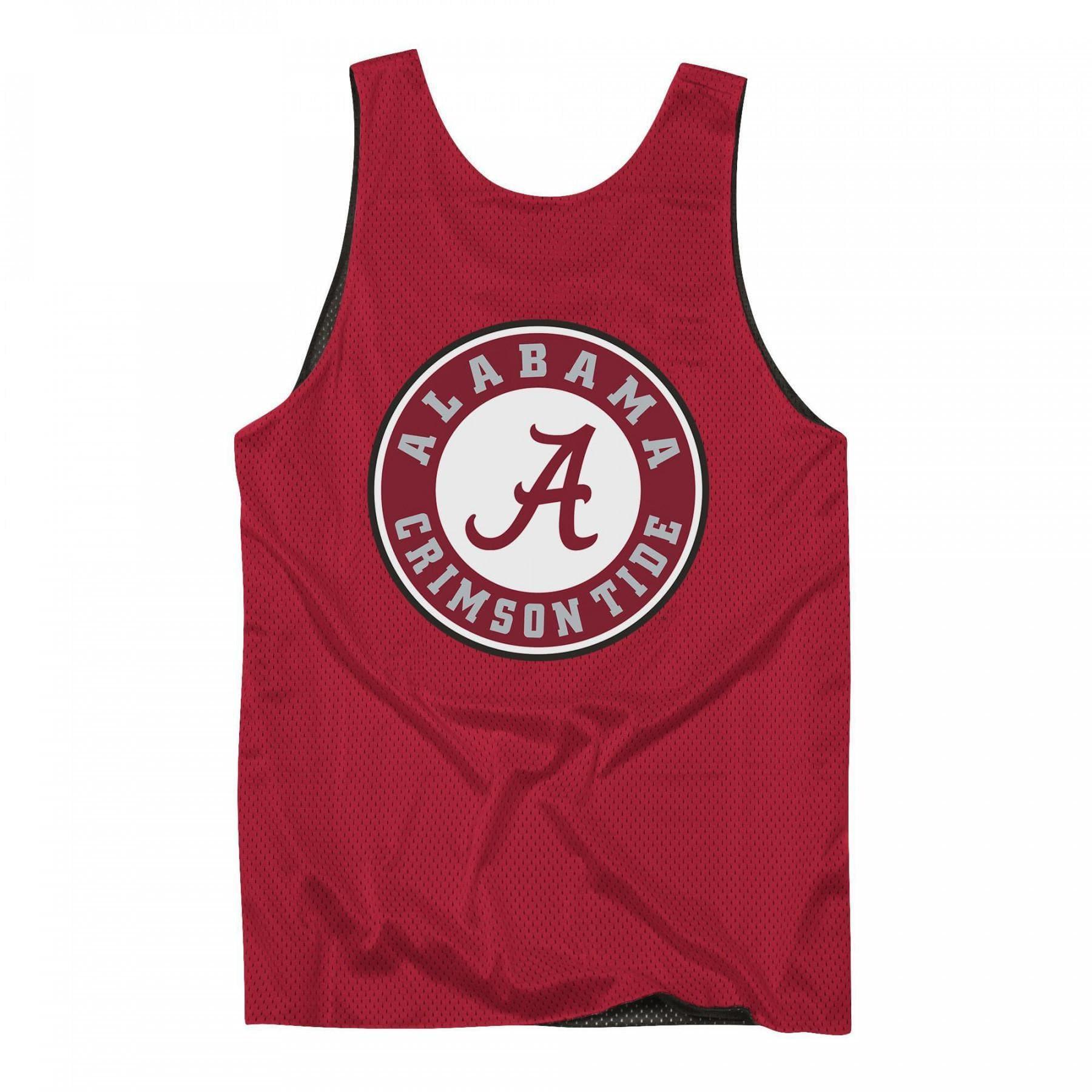 Mitchell And Ness T-Shirts Alabama Crimson Tide Mitchell & Ness NCAA Reversible Mesh Tank - Black/Red