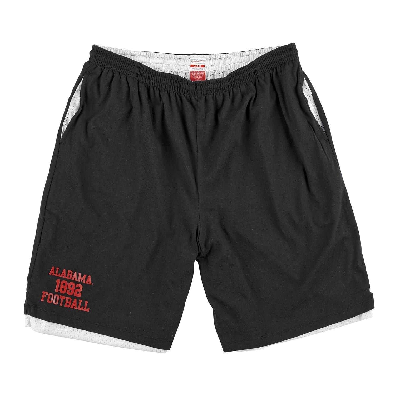 Mitchell And Ness Shorts Alabama Crimson Tide Mitchell & Ness NCAA Reversible Shorts - Black/White