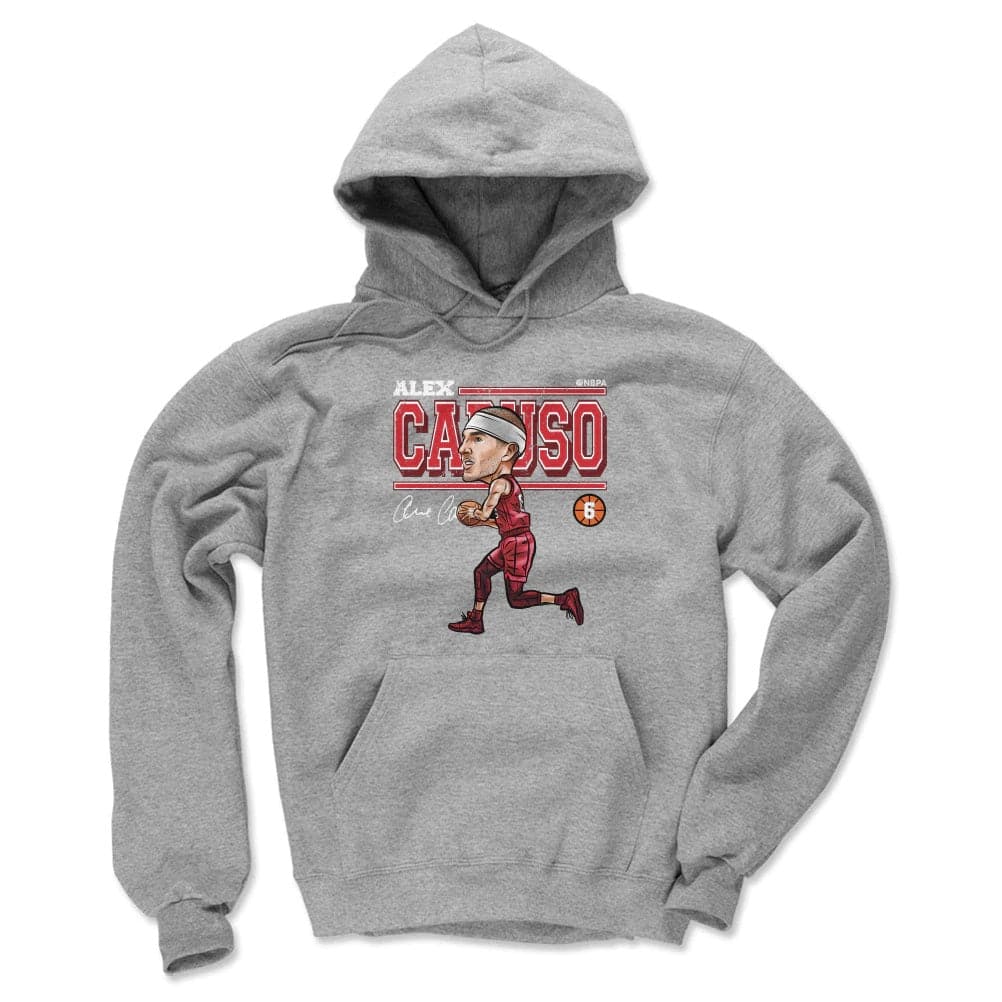 500 Level Jumpers Alex Caruso Chicago Bulls 500 Level NBA Cartoon Hoodie Jumper - Grey