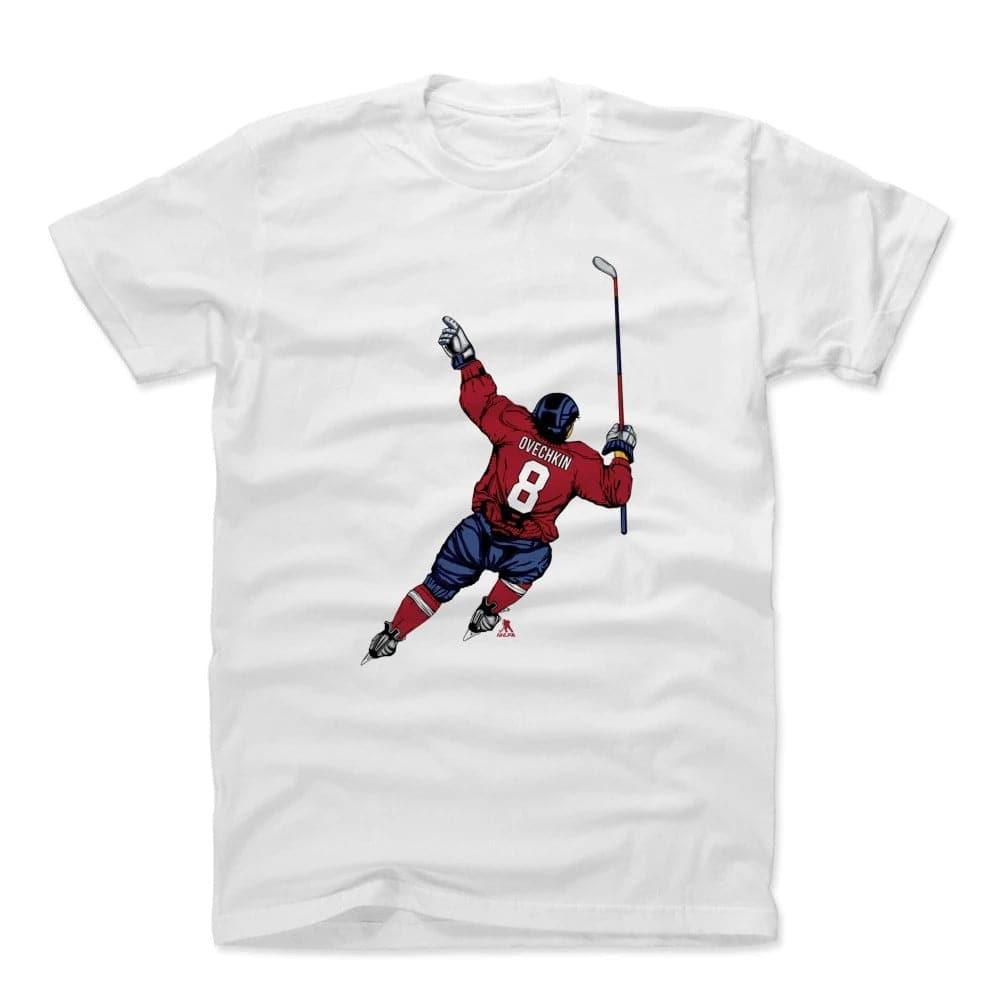 500 Level T-Shirts Alex Ovechkin Washington Capitals 500 Level NHL Celebration T-Shirt - White