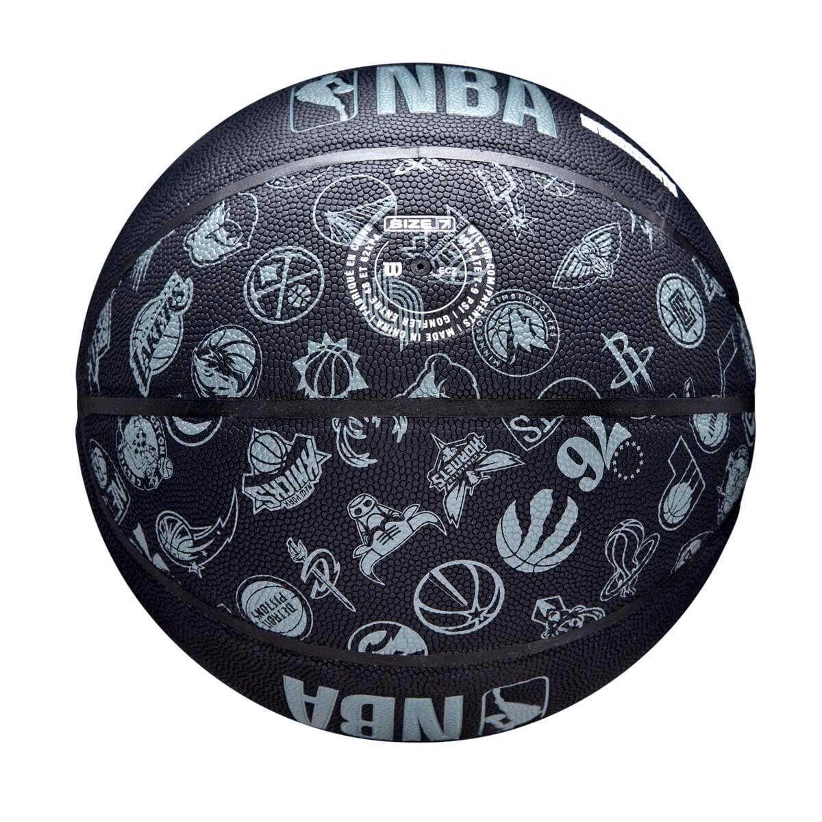 Wilson Sporting Goods Balls All Team Wilson NBA Full Size Outdoor Basketball Ball - Black
