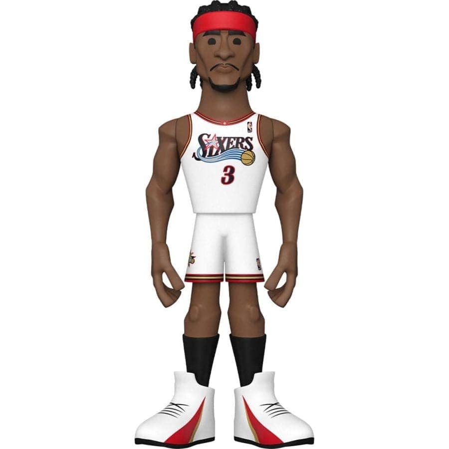 Funko Figures Allen Iverson Philadelphia 76ers Funko NBA 12" Jumbo Vinyl Gold Figure - White