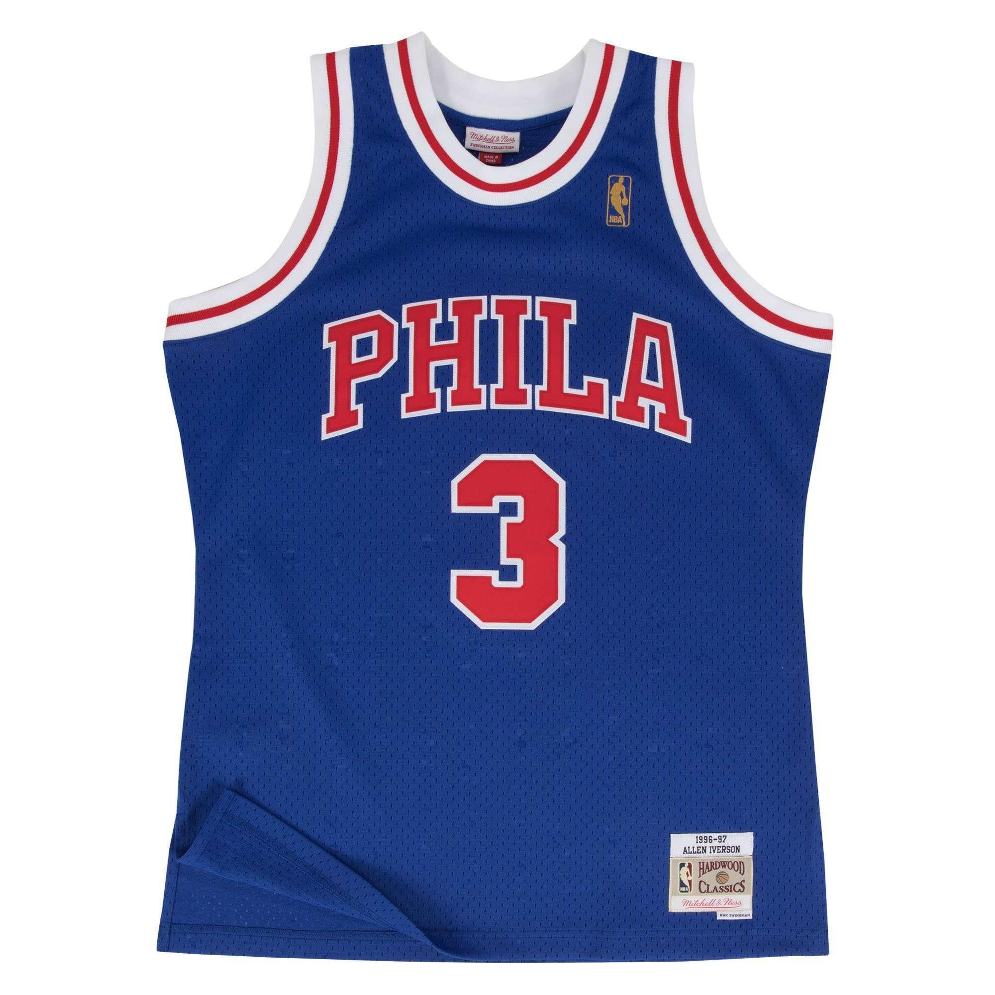 Mitchell And Ness Jerseys Allen Iverson Philadelphia 76ers Mitchell & Ness NBA 96-97 Swingman Jersey - Royal