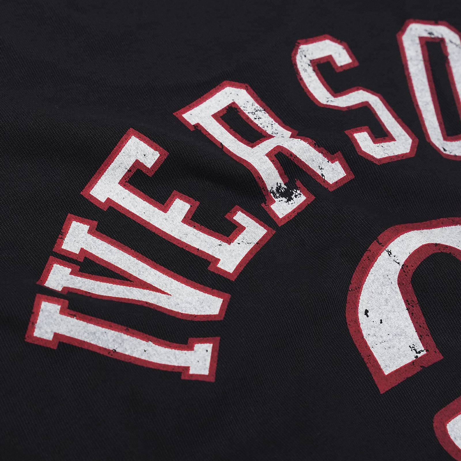 Mitchell And Ness T-Shirts Allen Iverson Philadelphia 76ers Mitchell & Ness NBA HWC Player Vintage Oversized T-Shirt - Faded Black