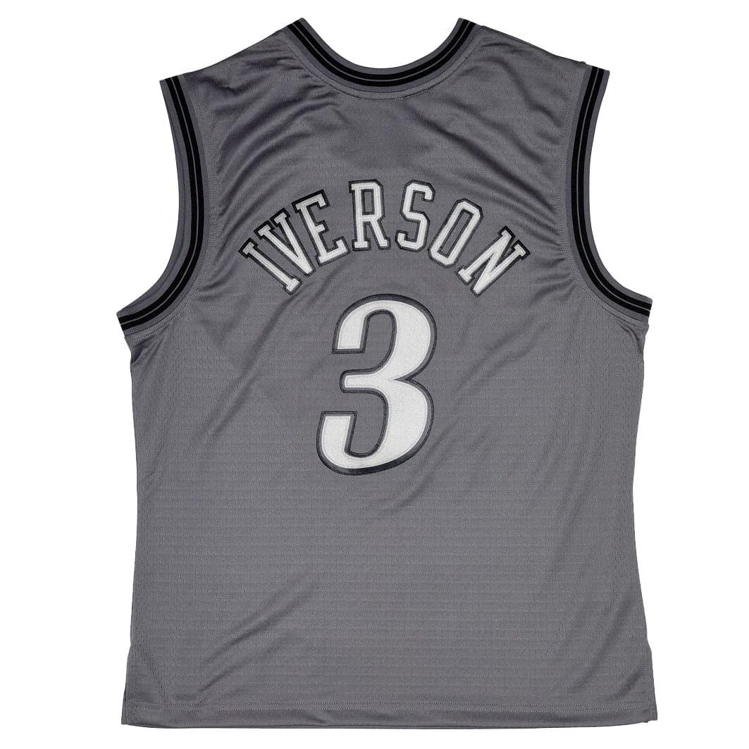 Mitchell And Ness Jerseys Allen Iverson Philadelphia 76ers Mitchell & Ness NBA Metal Works Swingman Jersey - Grey