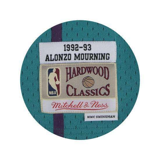 Mitchell And Ness Jerseys Alonzo Mourning Charlotte Hornets Mitchell & Ness NBA Swingman Jersey - Teal