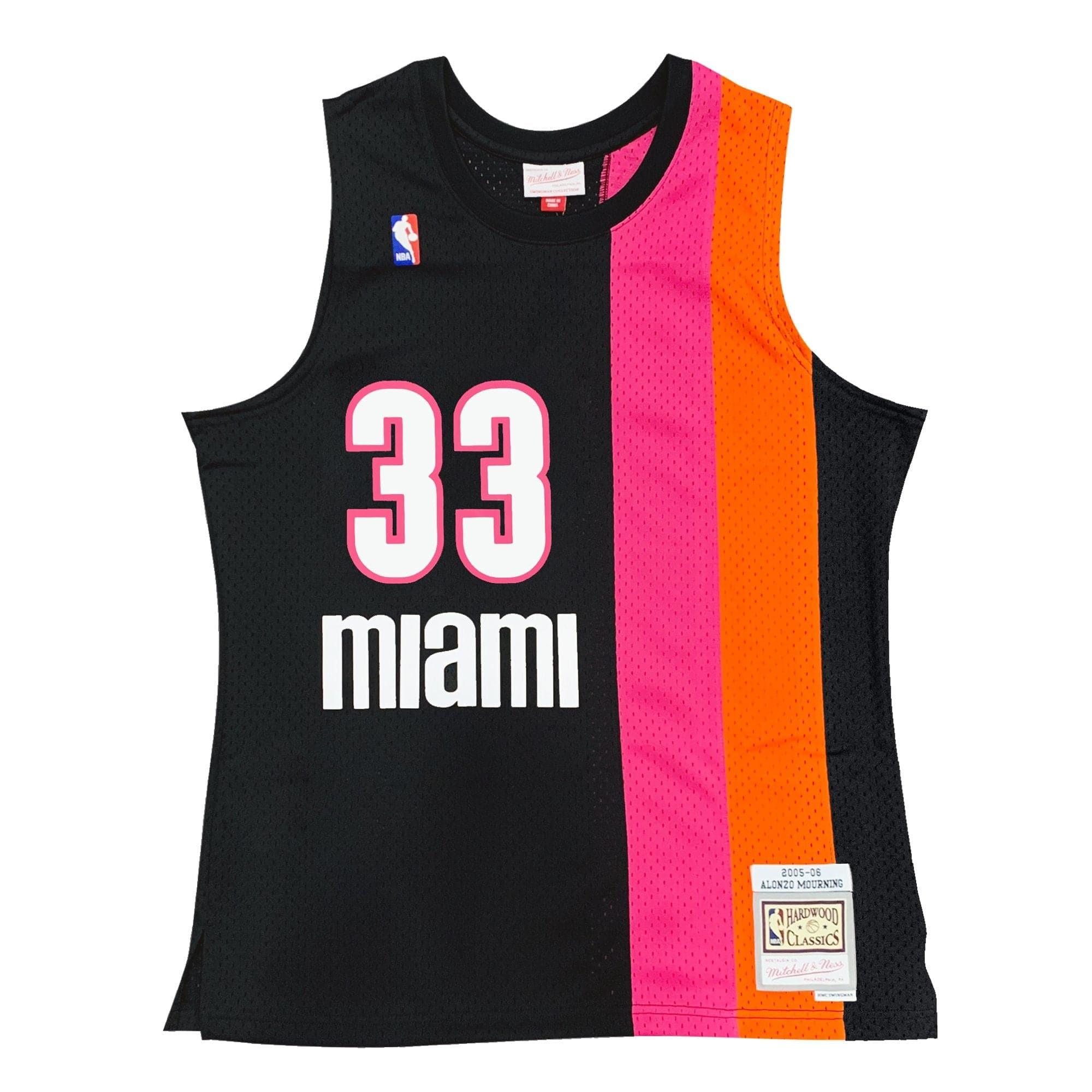 Mitchell And Ness Jerseys Alonzo Mourning Miami Heat Mitchell & Ness NBA 05-06 Swingman Jersey - Black