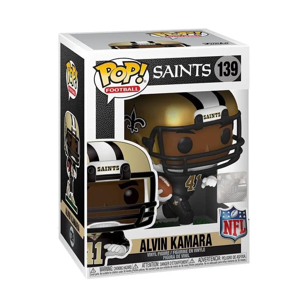 Funko Figures Alvin Kamara New Orleans Saints Funko NFL Pop Vinyl 3.75" 139 Figure - Black