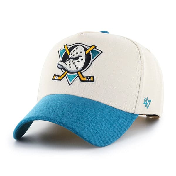 47 Brand Caps Anaheim Ducks '47 NHL 2 Tone Replica MVP DT Snapback Hat - Natural