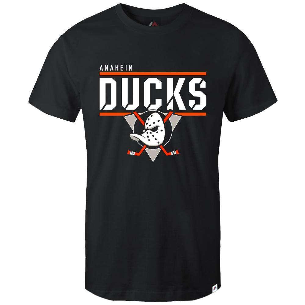 Majestic Athletic T-Shirts Anaheim Ducks Majestic NHL Team Flex T-Shirt - Black