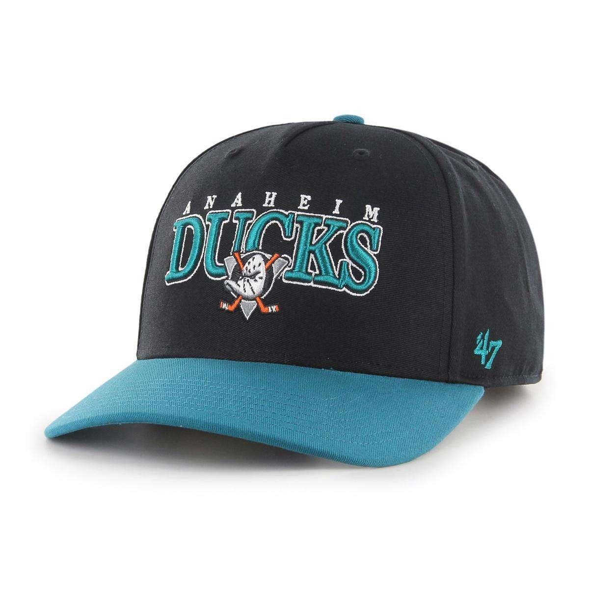 47 Brand Caps Anaheim Mighty Ducks ‘47 NHL Gojo MVP DP Pre-Curved Snapback Hat - Black