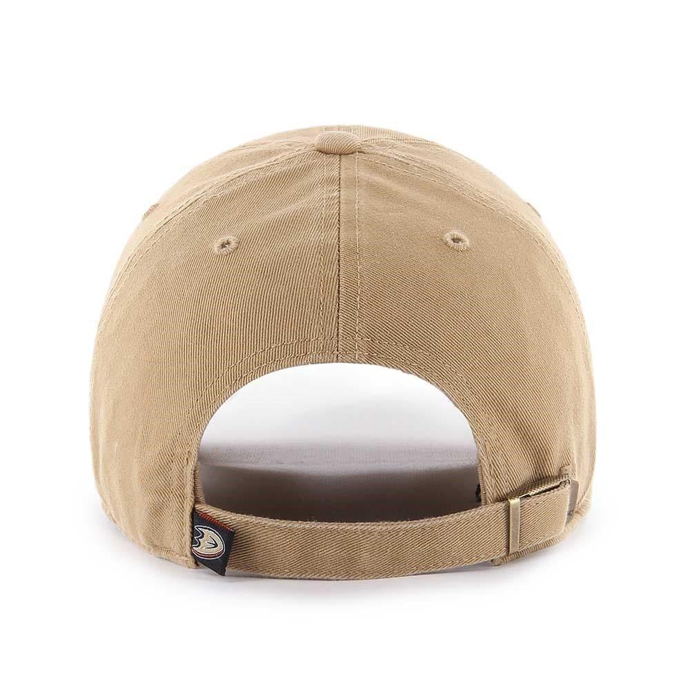 47 Brand Caps Anaheim Mighty Ducks '47 NHL Team Clean Up Adjustable Curve Hat - Khaki