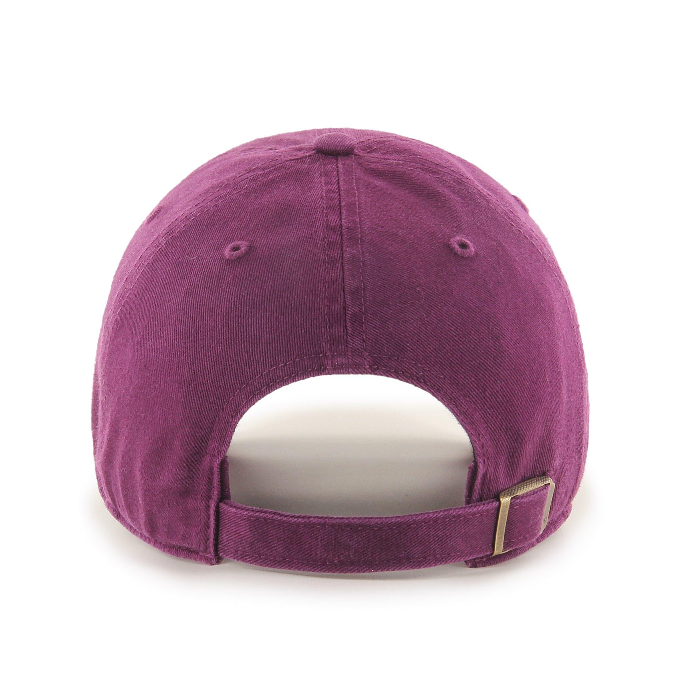 47 Brand Caps Anaheim Mighty Ducks '47 NHL Team Clean Up Strapback Hat - Plum