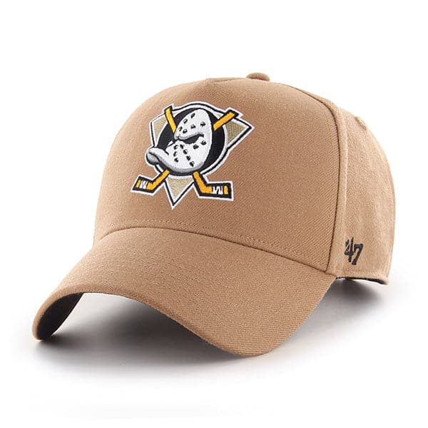 47 Brand Caps Anaheim Mighty Ducks '47 NHL Team MVP DT Snapback Hat - Camel