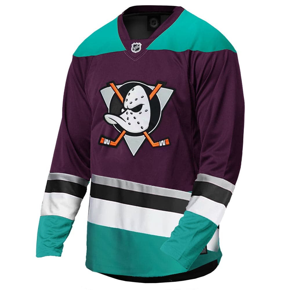 Majestic Athletic Jerseys Anaheim Mighty Ducks Majestic NHL Fan Replica Jersey - Purple