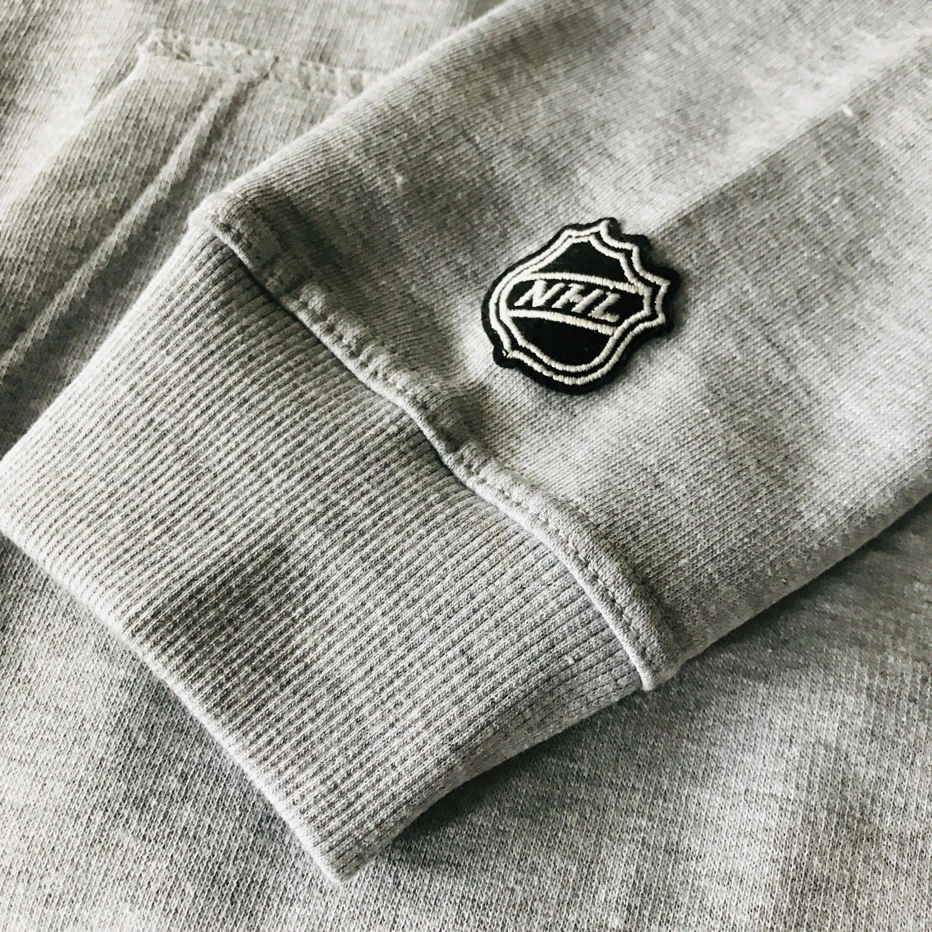 Majestic Athletic Jumpers Anaheim Mighty Ducks Majestic NHL Prism Logo Hoodie Jumper - Grey Marle