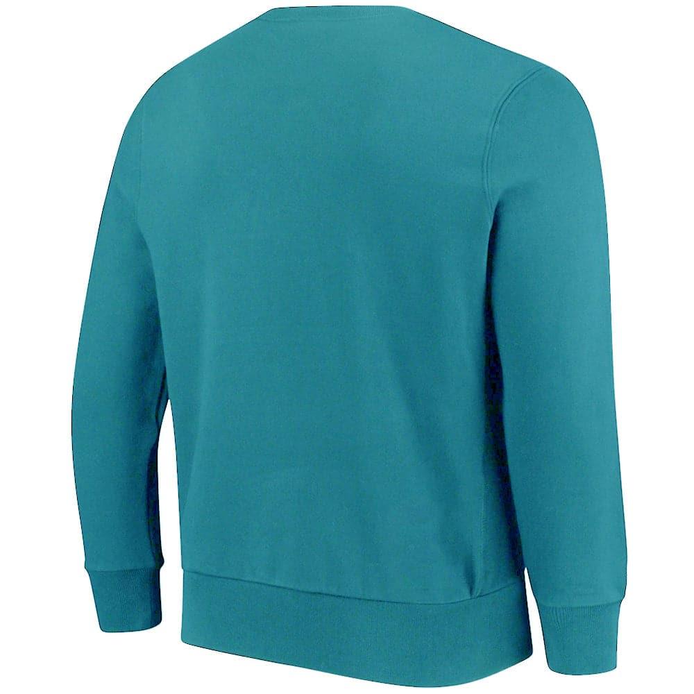Majestic Athletic Jumpers Anaheim Mighty Ducks Majestic NHL Team Logo Crew Jumper - Teal