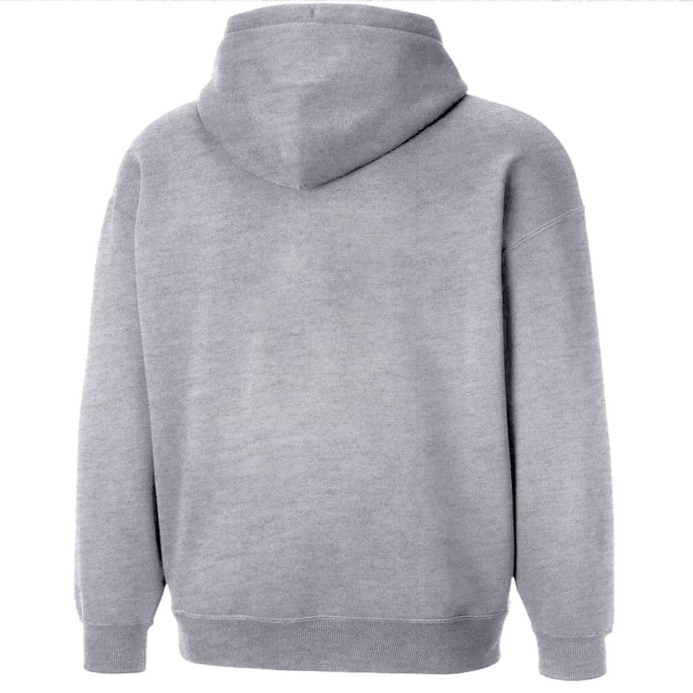 NHL Branded Jumpers Anaheim Mighty Ducks NHL Applique Logo Oversized Hoodie Jumper - Grey Marle