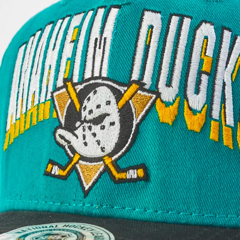 NHL Branded Caps Anaheim Mighty Ducks NHL State Arch Deadstock Snapback Hat - Teal