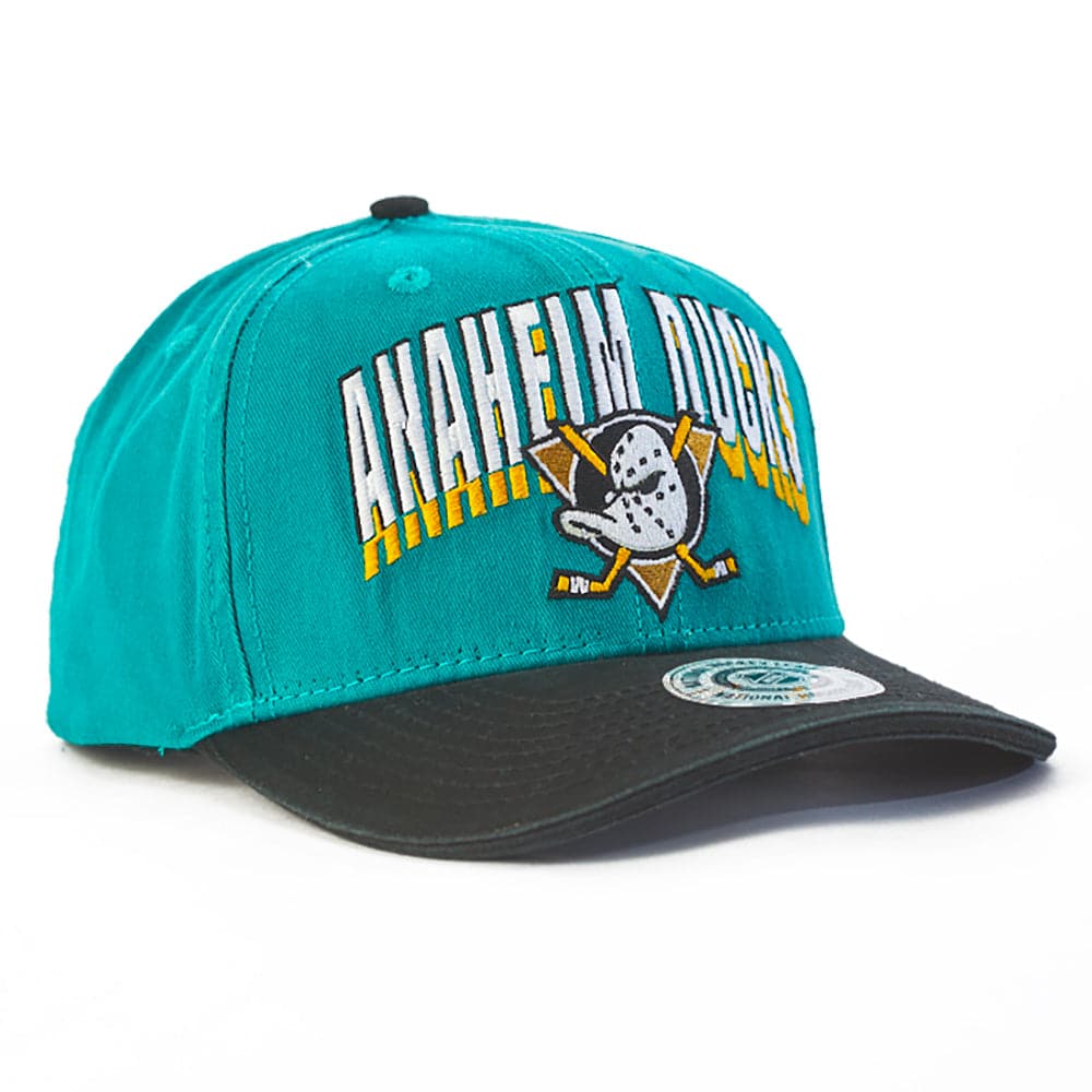 NHL Branded Caps Anaheim Mighty Ducks NHL State Arch Deadstock Snapback Hat - Teal
