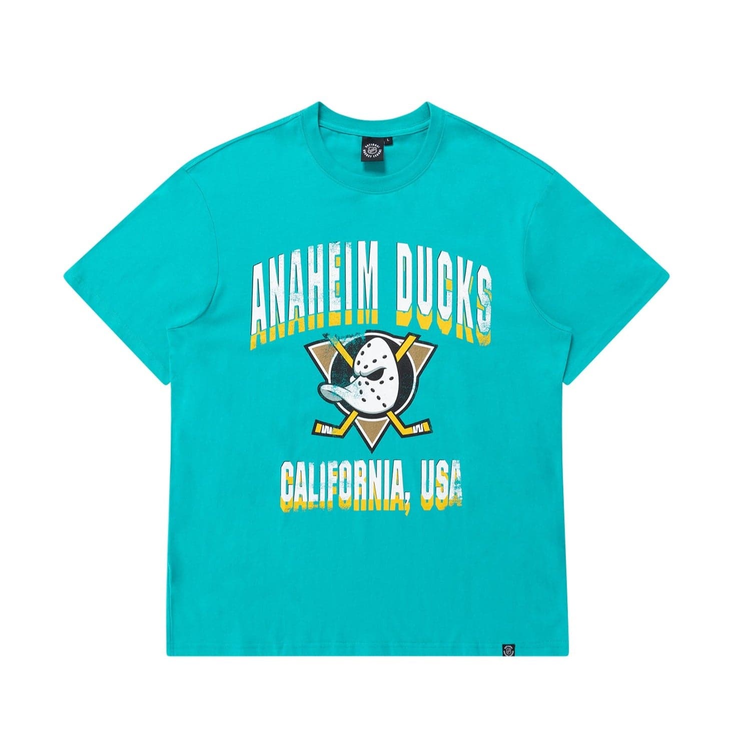 NHL Branded T-Shirts Anaheim Mighty Ducks NHL State Arch Vintage T-Shirt - Faded Teal