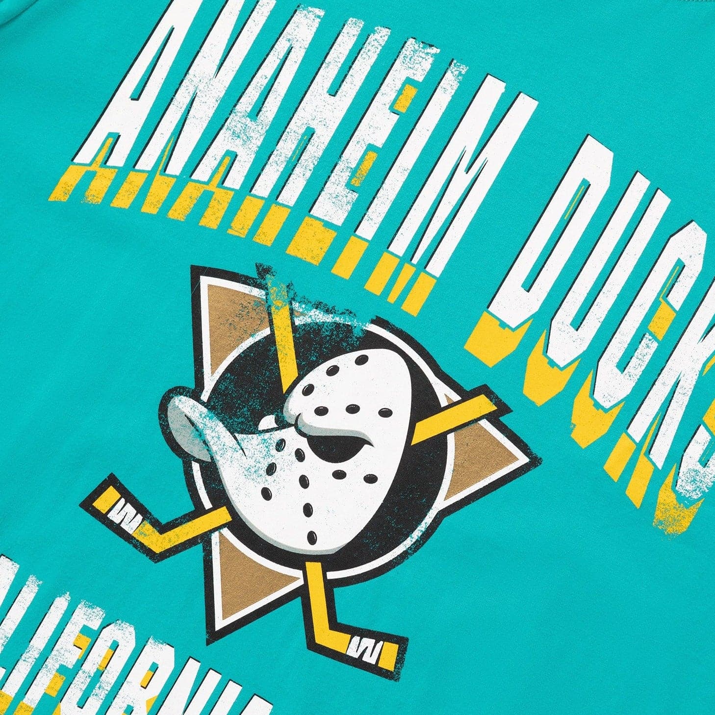 NHL Branded T-Shirts Anaheim Mighty Ducks NHL State Arch Vintage T-Shirt - Faded Teal