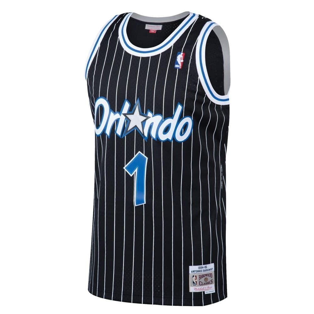 Mitchell And Ness Jerseys Anfernee Hardaway Orlando Magic Mitchell & Ness NBA 94-95 Swingman Jersey - Black