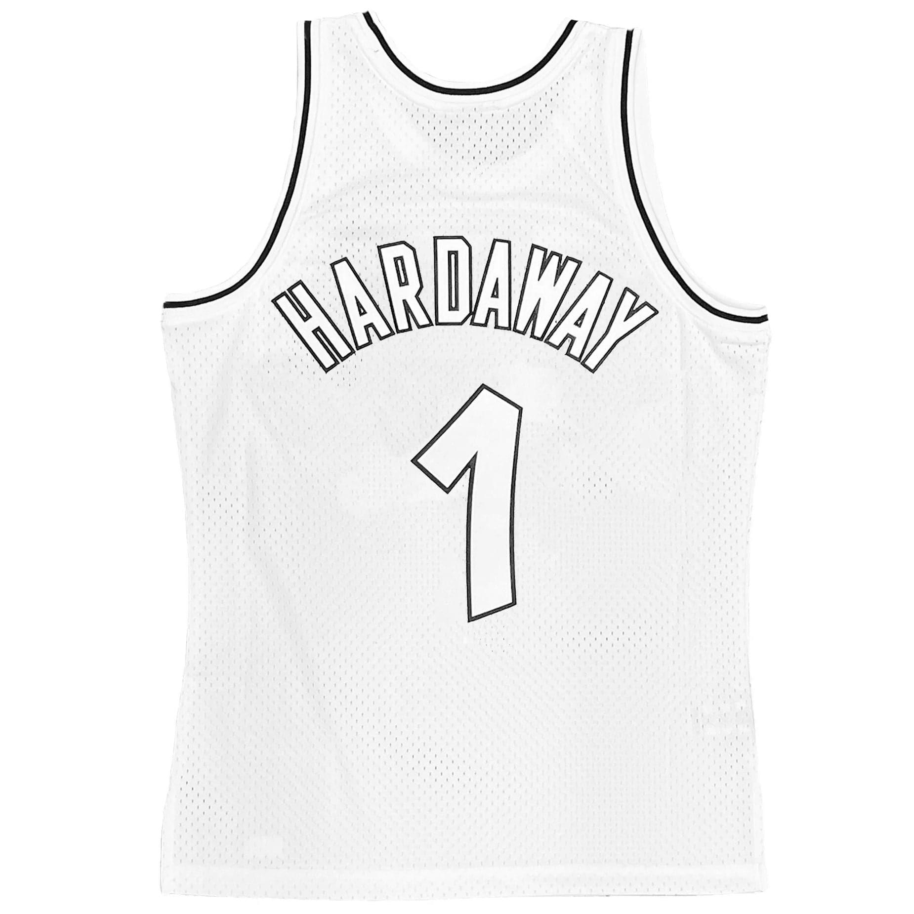 Mitchell And Ness Jerseys Anfernee Hardaway Orlando Magic Mitchell & Ness NBA Black & White Swingman Jersey - White