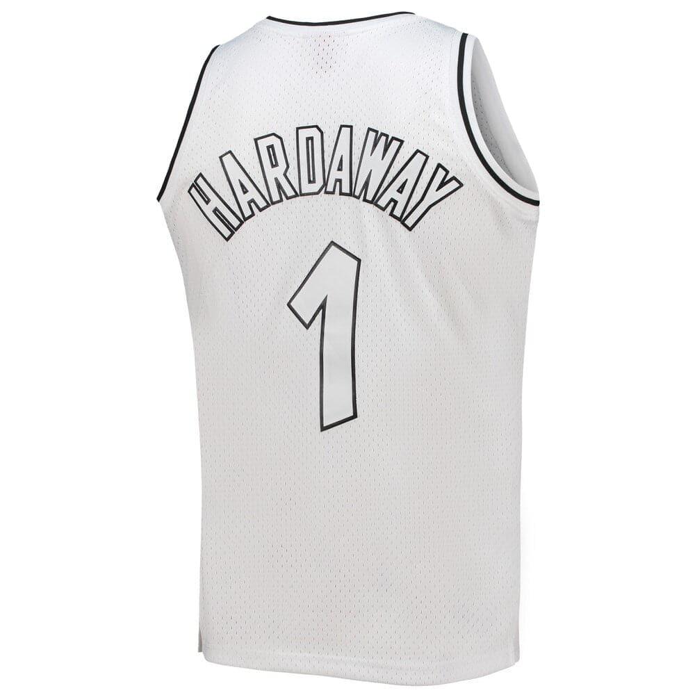 Mitchell And Ness Jerseys Anfernee Hardaway Orlando Magic Mitchell & Ness NBA Black & White Swingman Jersey - White