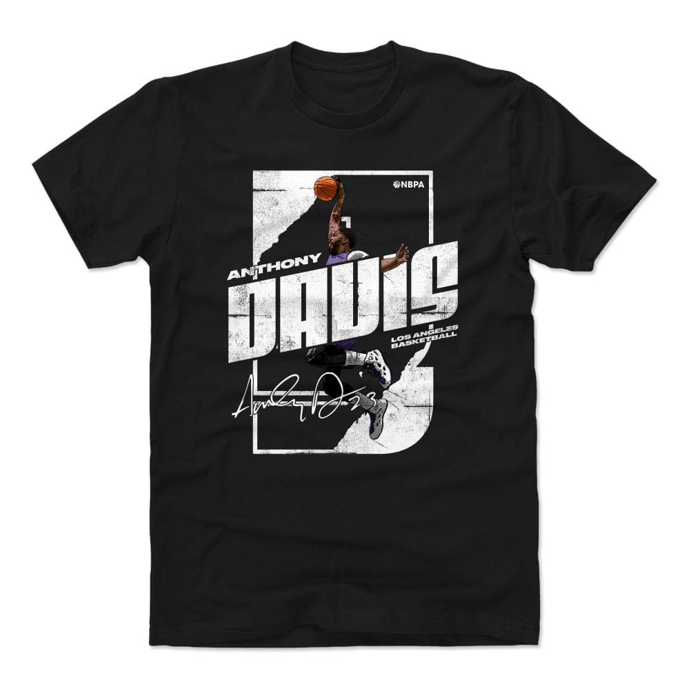 500 Level T-Shirts Anthony Davis Los Angeles Lakers 500 Level NBA Stretch T-Shirt - Black