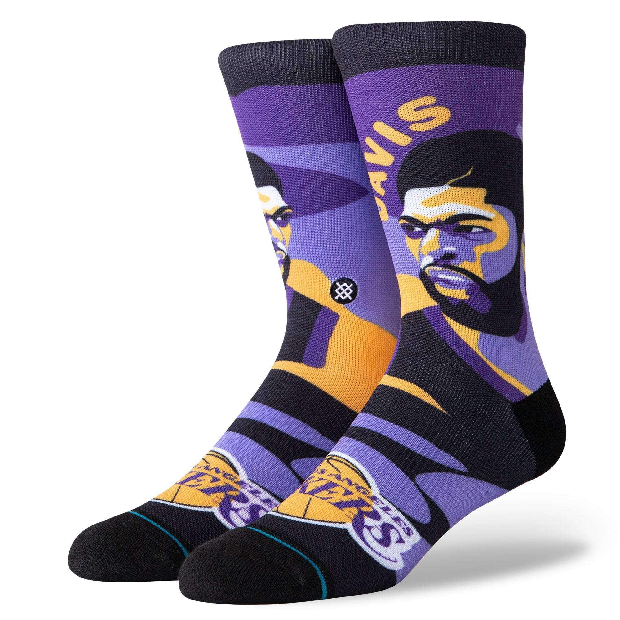 Stance Socks Anthony Davis Los Angeles Lakers Stance NBA Future Legends Crew Socks - Purple