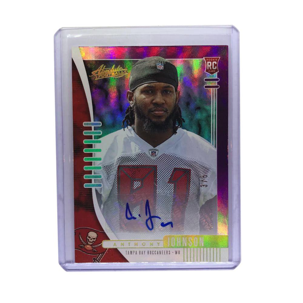 Panini Cards Anthony Johnson Tampa Bay Buccaneers 2019 Panini Absolute NFL Rookie Auto 3/5 Card