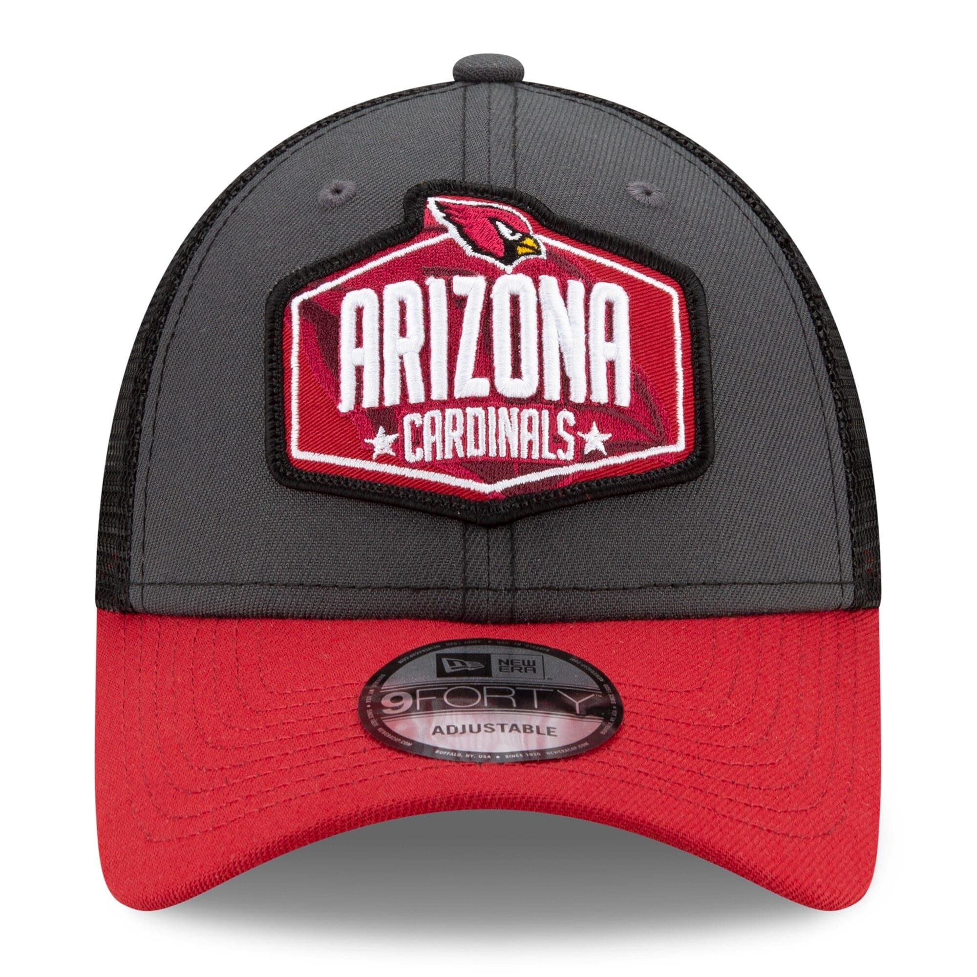 New Era Caps Arizona Cardinals New Era 2021 NFL Draft 9FORTY Snapback Curve Hat - Graphite