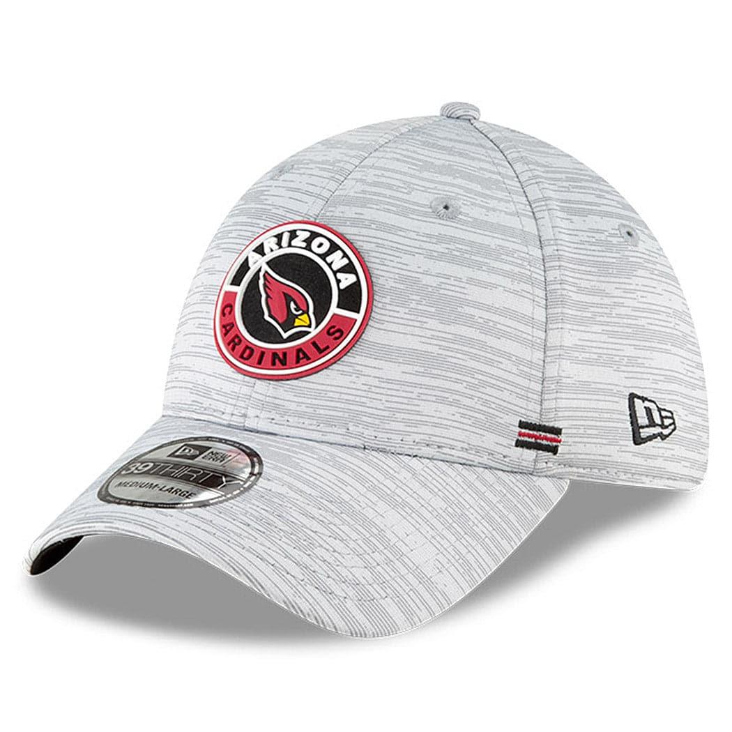 New Era Caps Arizona Cardinals New Era NFL 2020 Sideline 39THIRTY Flex Fit Curve Hat - Grey