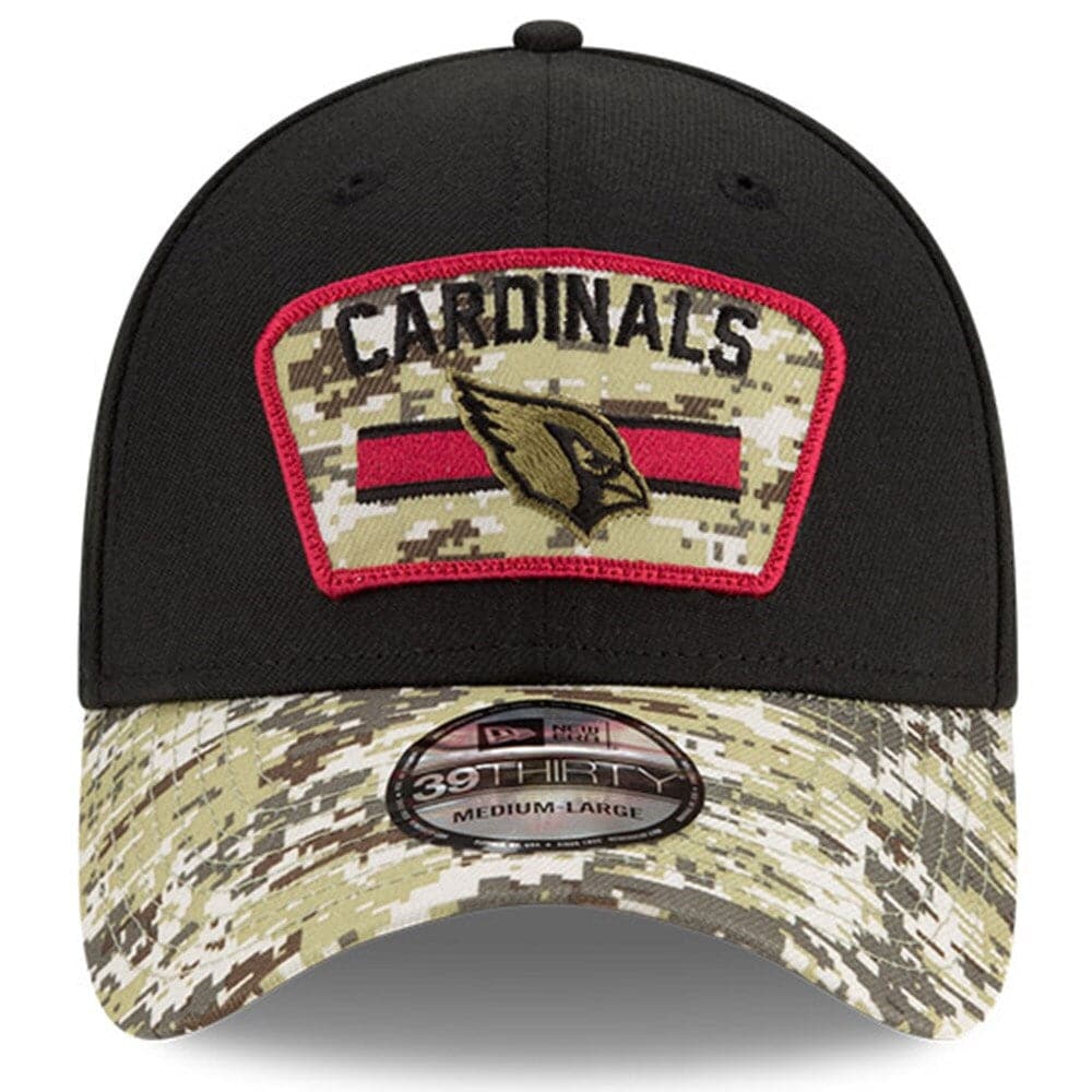 New Era Caps Arizona Cardinals New Era NFL 2021 Salute To Service 39THIRTY Flex Fit Hat - Black