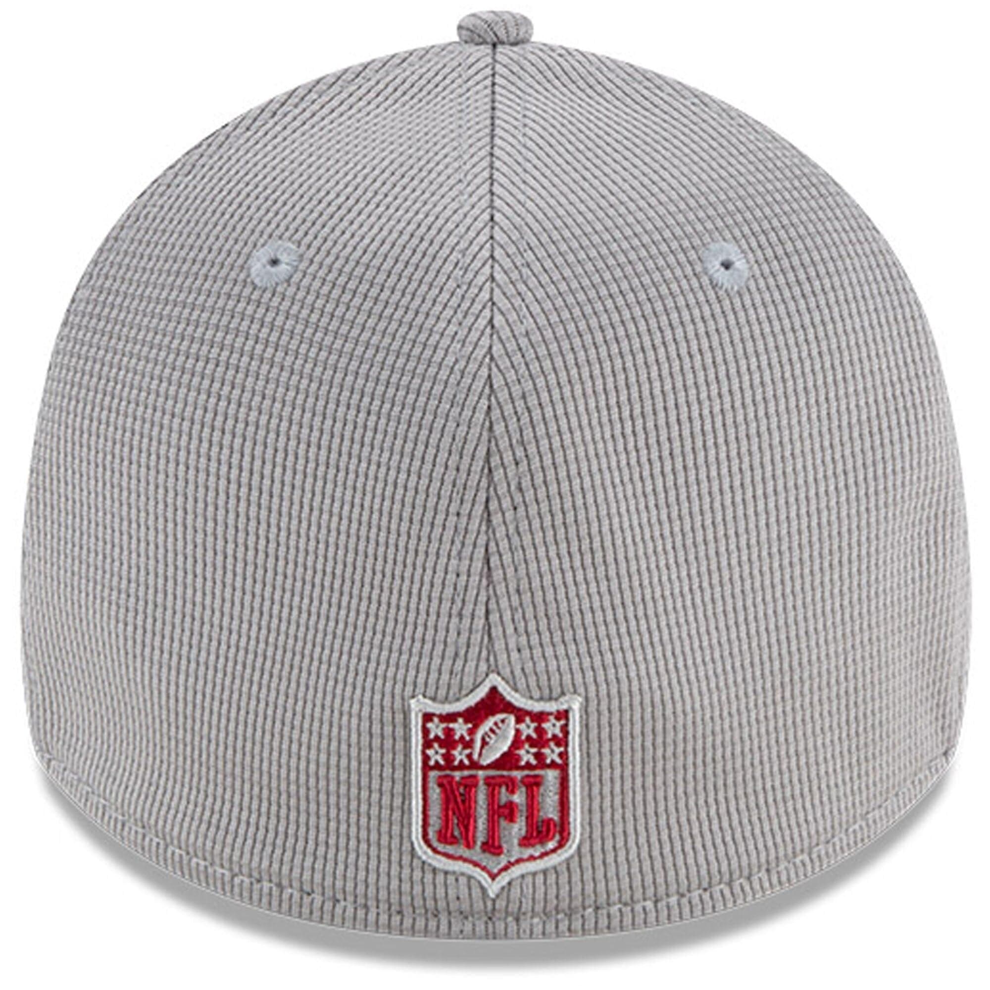 New Era Caps Arizona Cardinals New Era NFL 2021 Sideline Home 39THIRTY Flex Fit Hat - Grey