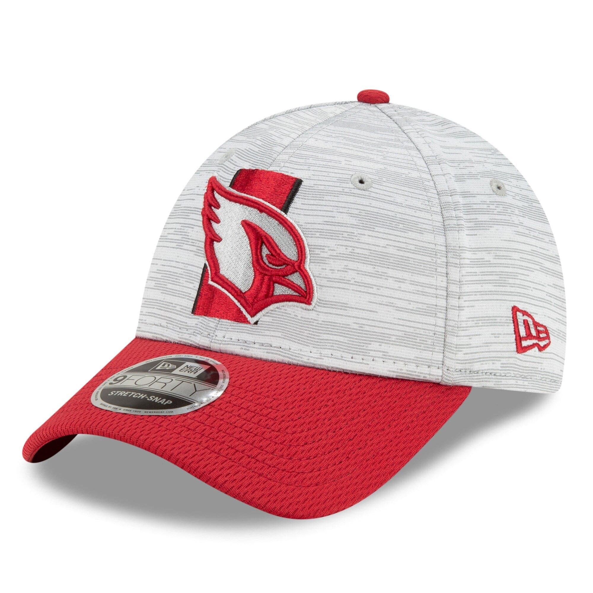 New Era Caps Arizona Cardinals New Era NFL 2021 Training Camp 9FORTY Curve Stretch Snapback Hat - Grey