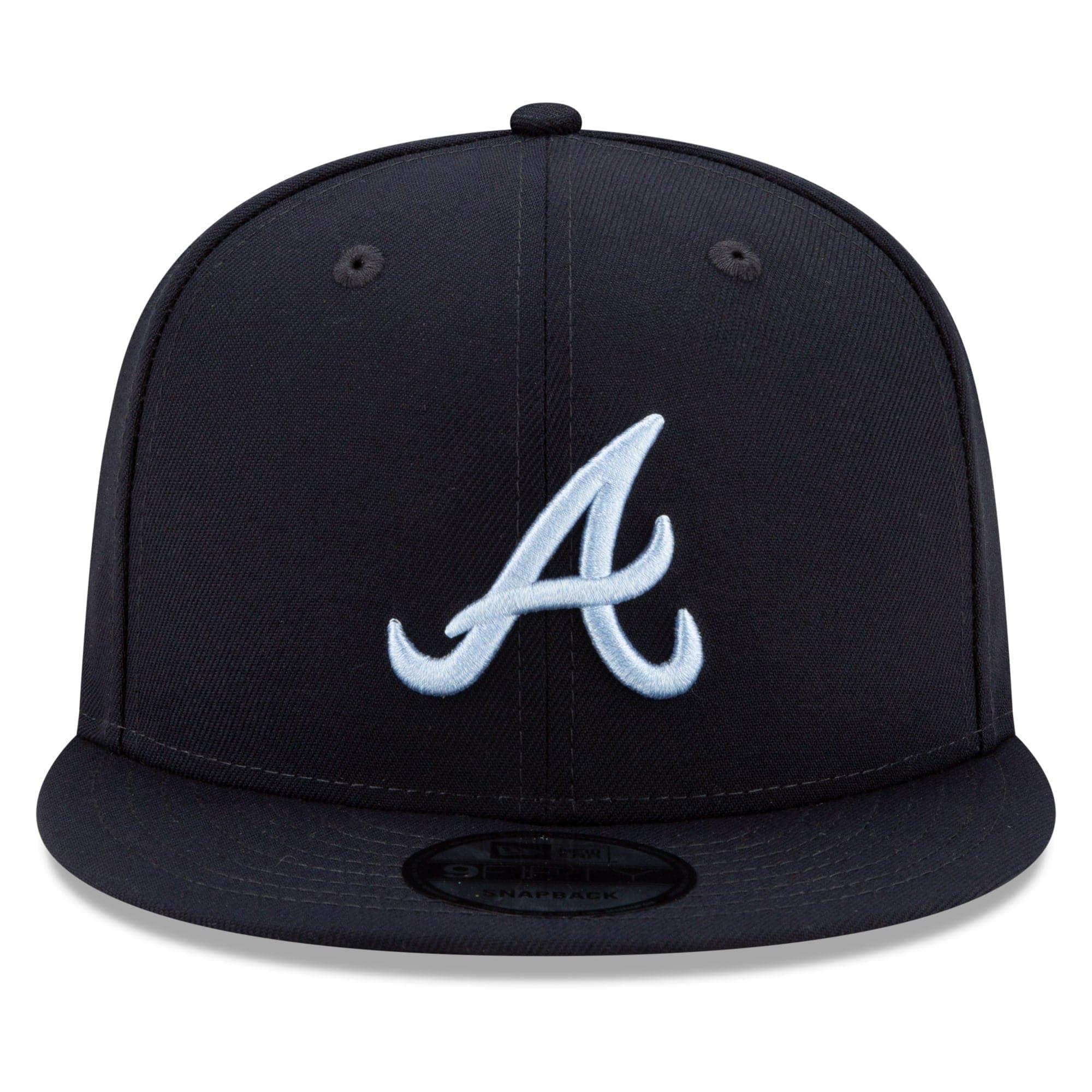 New Era Caps Atlanta Braves New Era MLB 2021 Fathers Day 9FIFTY Snapback Hat - Navy