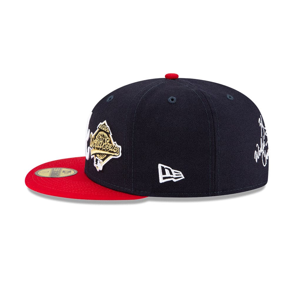 New Era Caps Atlanta Braves New Era MLB Champions Patch 59FIFTY Fitted Hat - Navy