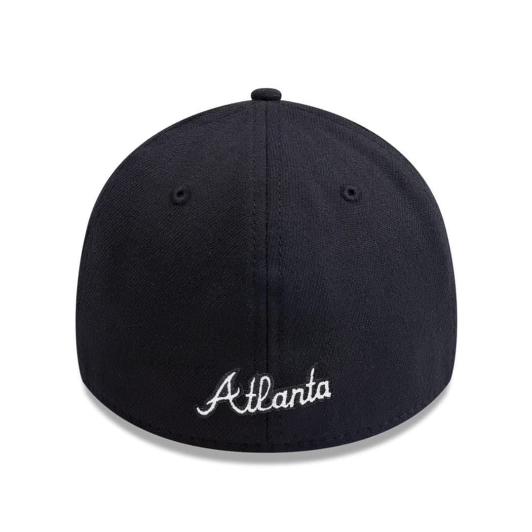 New Era Caps Atlanta Braves New Era MLB Team Classic 39THIRTY Curve Hat - Navy